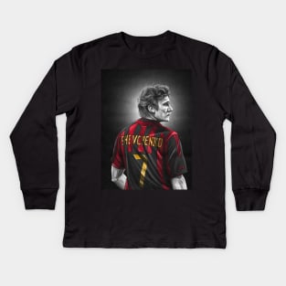 Andriy Shevchenko - AC Milan Football Artwork Kids Long Sleeve T-Shirt